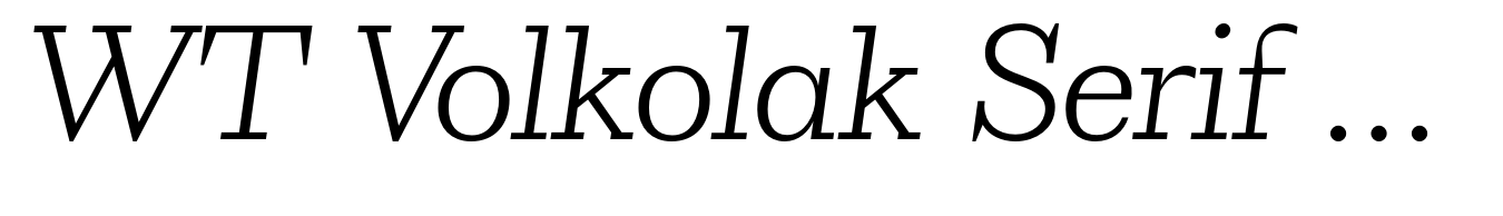 WT Volkolak Serif Text Thin Italic